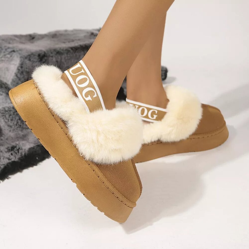 Round Toe Platform Ankle Boots